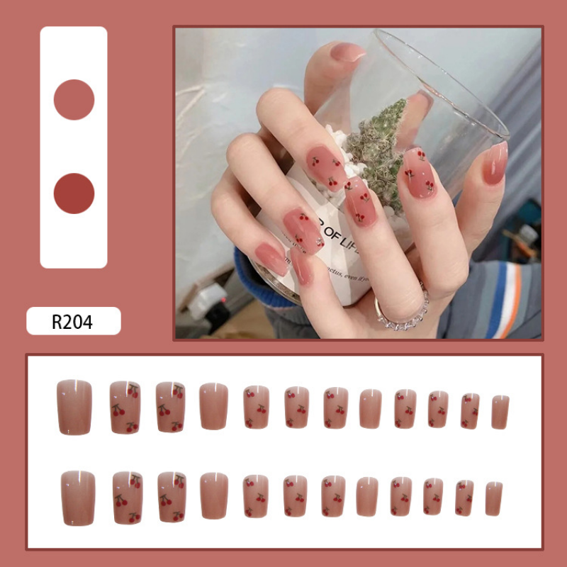 On Nails With Design Nail Tips