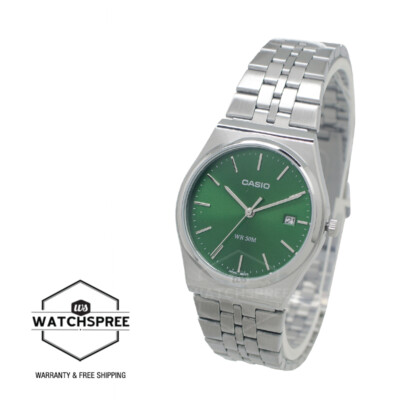 Casio Men's Analog Retro Minimalist Stainless Steel Band Watch MTP-B145D-3A