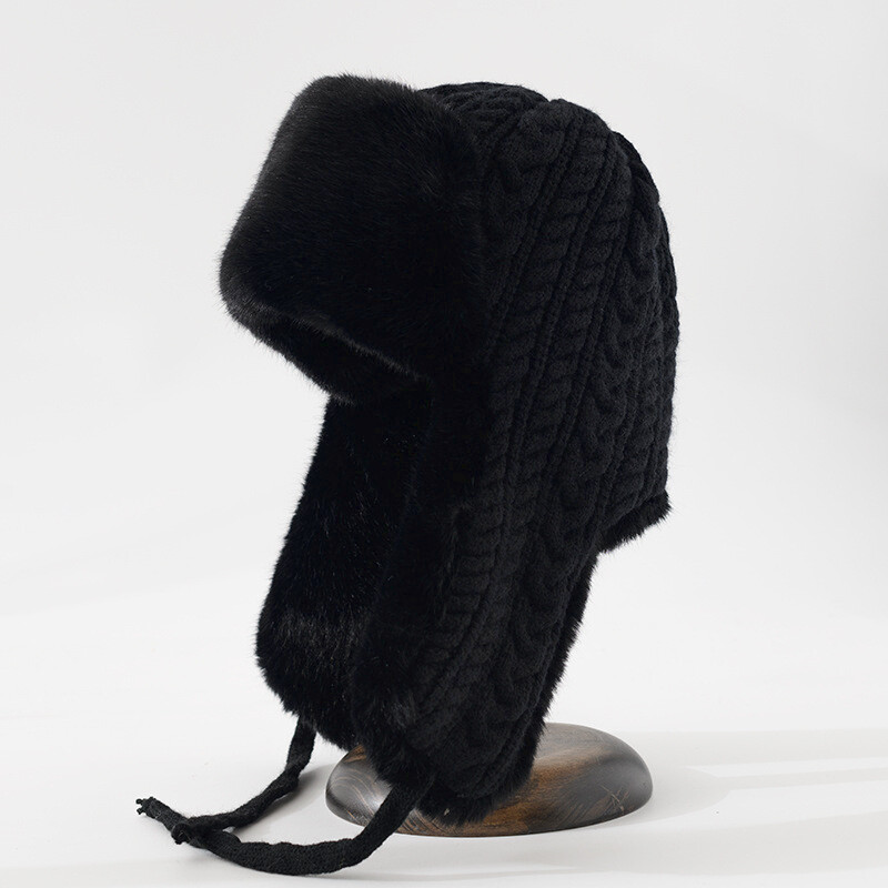 women-cable-knit-trapper-hat-windproof-faux-fur-earflap-russian-cap-winter-hat