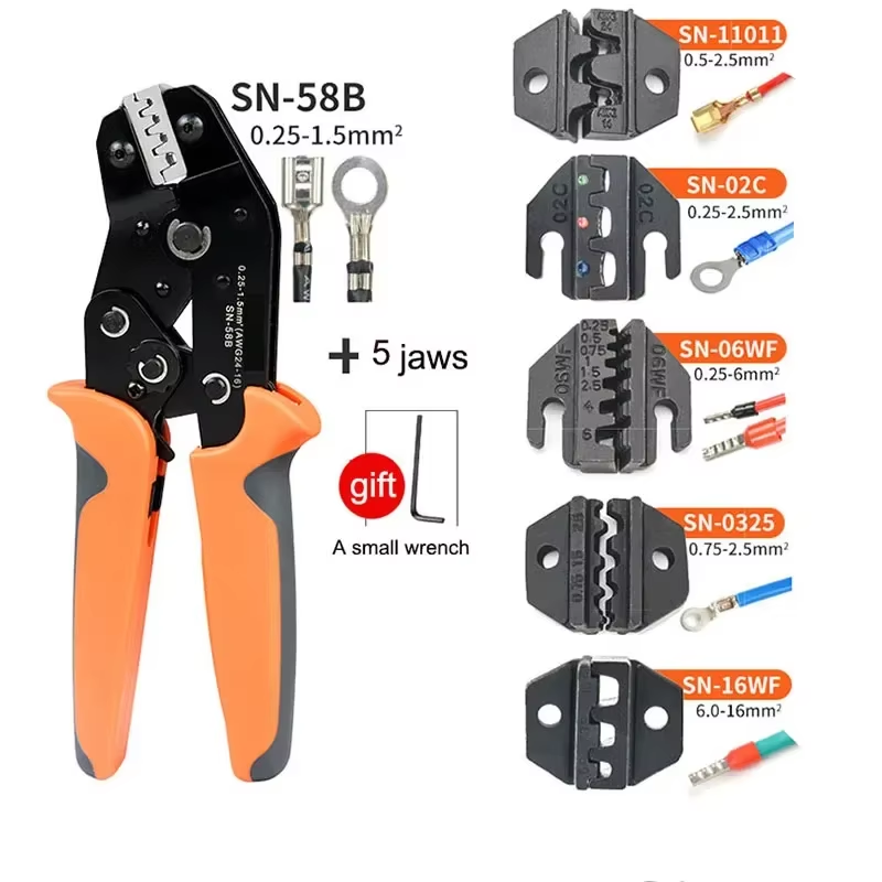 220v New New Multifunctional Crimping Pliers Interchangeable Die Cold Pressing P