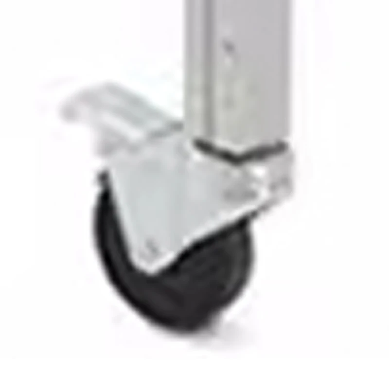 Adjustable Roller Conveyor Table with Wheels 300-Pound Capacity Wrought Iron Tel