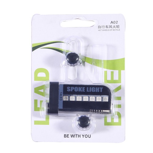 2Pack LED Flashing Colorful Bicycle Cycling Wheel Spoke Signal Light For Bike US