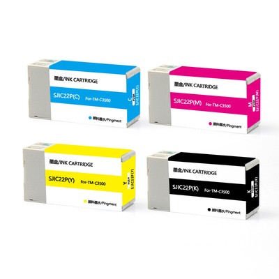 4colors/set SJIC22P 100% Compatible Ink Cartridge for Epson TM-C350 Series