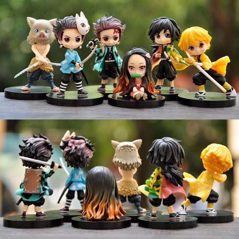 Anime Demon Slayer: Kimetsu no Yaiba Kamado Nezuko 6Pcs/Set Action