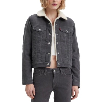 women's levis sherpa jacket medium