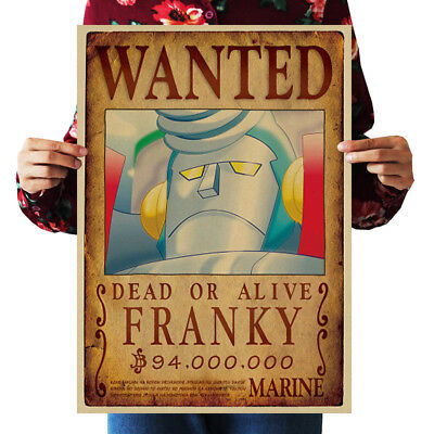 US Seller- FRANKY WANTED anime manga cosplay poster bedroom ideas