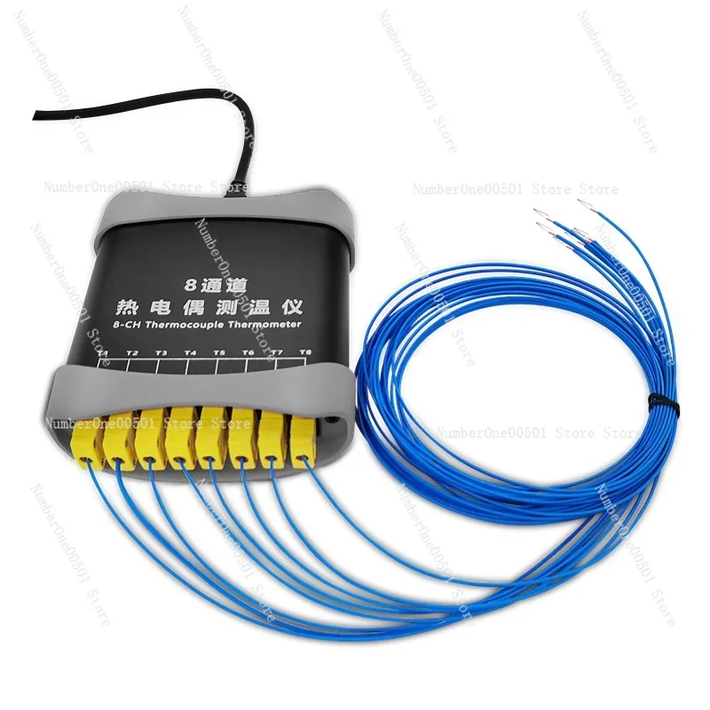 USB 8-channel K-type Thermocouple Thermometer Real-time Software Monitoring Draw