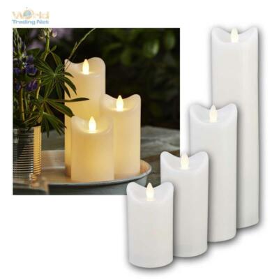 LED Kerze für Außen mit Timer, flackernde flammenlose Kerzen Outdoor Candle IP44
