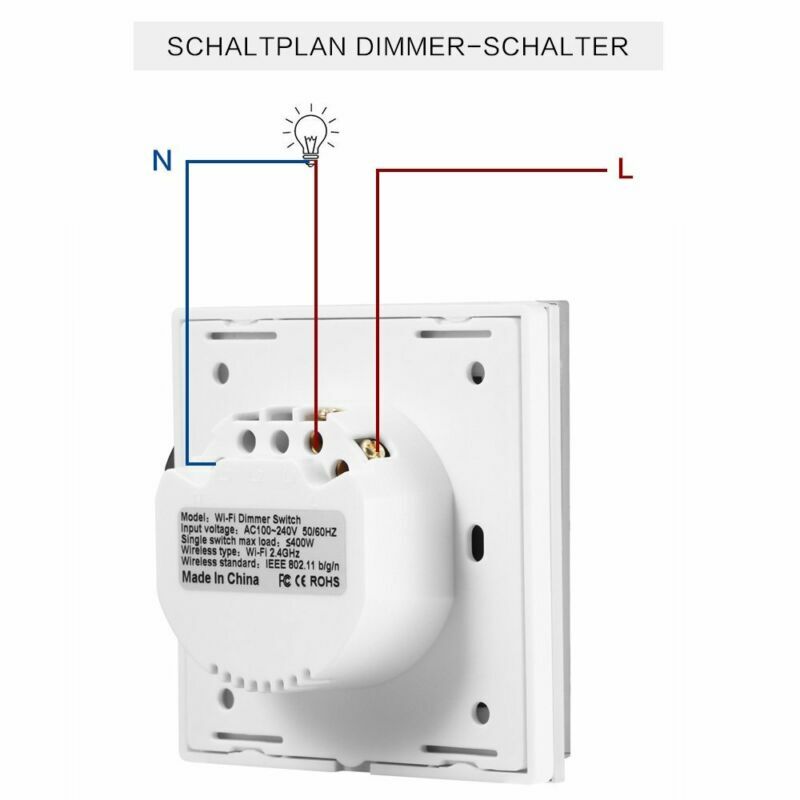 Schaltplan Lichtschalter Mit Dimmer - Wiring Diagram