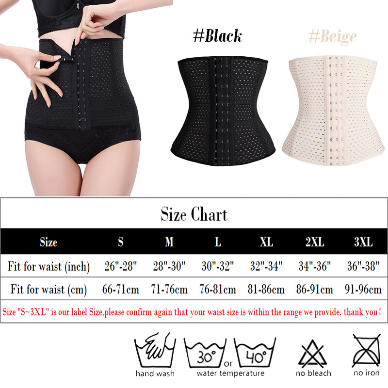 Corset Waist Trainer Training Shaper Body Shapewear Underbust Cincher Tummy Belt