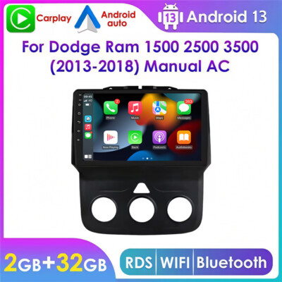 9 Inch Android 13 Car Stereo Radio GPS Carplay FOR 2015 DODGE RAM 1500 2500 3500