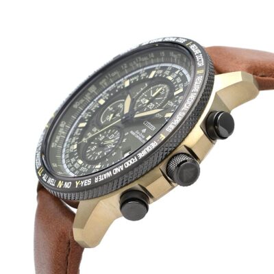 Pre-owned Citizen Promaster At8194-11x Sky Series Eco-drive Radio Titanium Watch Cal.h804