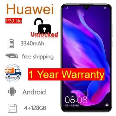 New Huawei P30 Lite Unlocked Android Smartphone 4+128GB 3340mAh - New Sealed