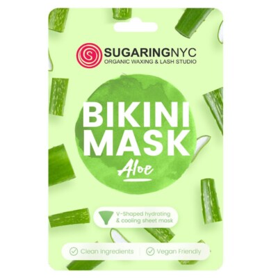 Sugaring NYC V-Shaped Bikini Gel Sheet Mask   Aloe