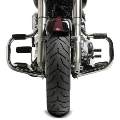 Black Mustache Engine Guard For Harley Softail 2000-2017 - Highway Crash Bar, Matte Finish 6 thumbnail image