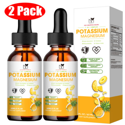 2 Packs Magnesium Liquid Drops, Magnesium Glycinate,Improve Sleep,Anxiety Relief