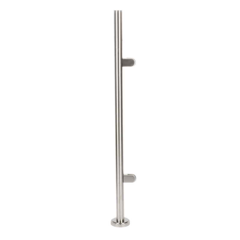 110cm High Glass Balustrade Railing Glazing Stainless Steel Pole Handrail Garden