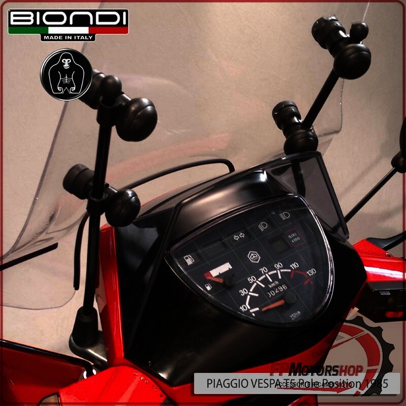 KIT ATTACCHI PARABREZZA SCOOTER PER PIAGGIO VESPA T5 125 85> BIONDI 8500990