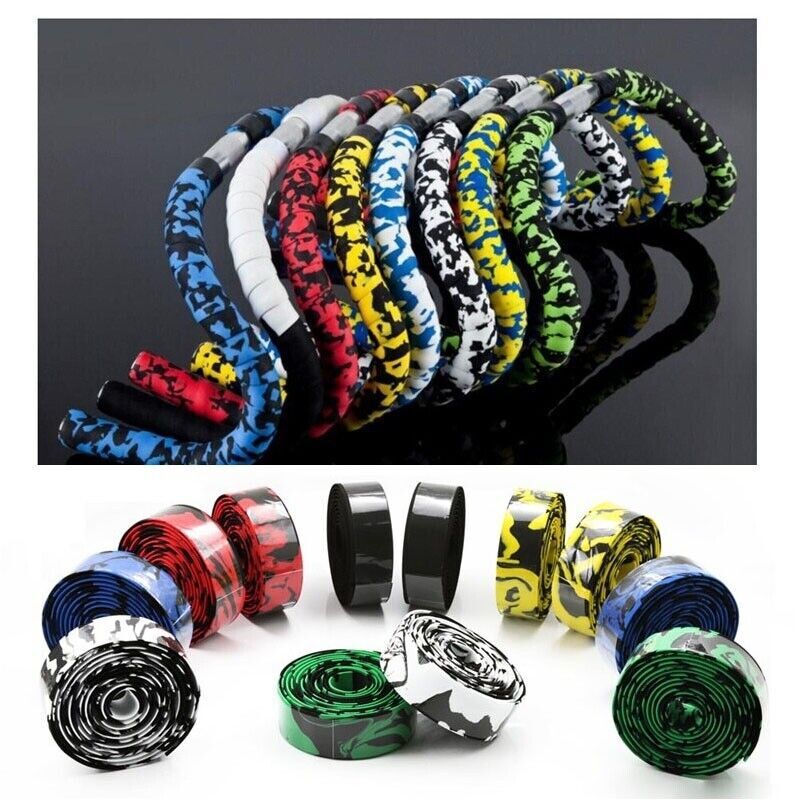 2Pcs Road Bike Handlebar Tape Bicycle Drop Bar Wrap Outdoor 