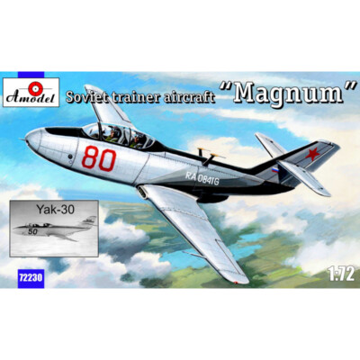 AMODEL 72230 Yakovlev Yak-30 Magnum Soviet trainer aircraft Scale model kit 1/72