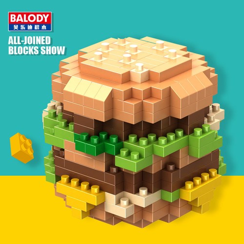 Balody Mcdonald S Hamburger Chips Food Diy Mini Diamond Building Nano Blocks Toy
