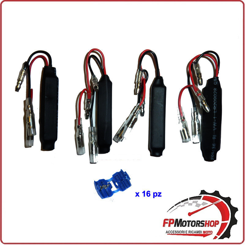 KIT 4 RESISTENZE PER FRECCE LED BKR 10W UNIVERSALE PER MOTO