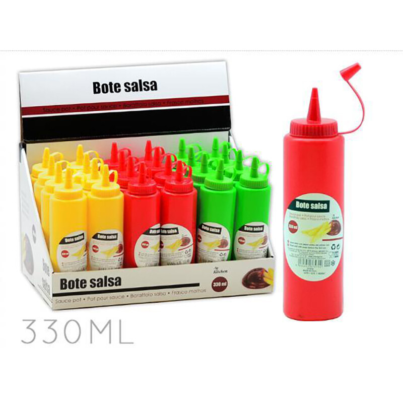 Set 24 Pezzi Dosatore Bottiglie Colorato Per Salse Condimenti 330ml idea