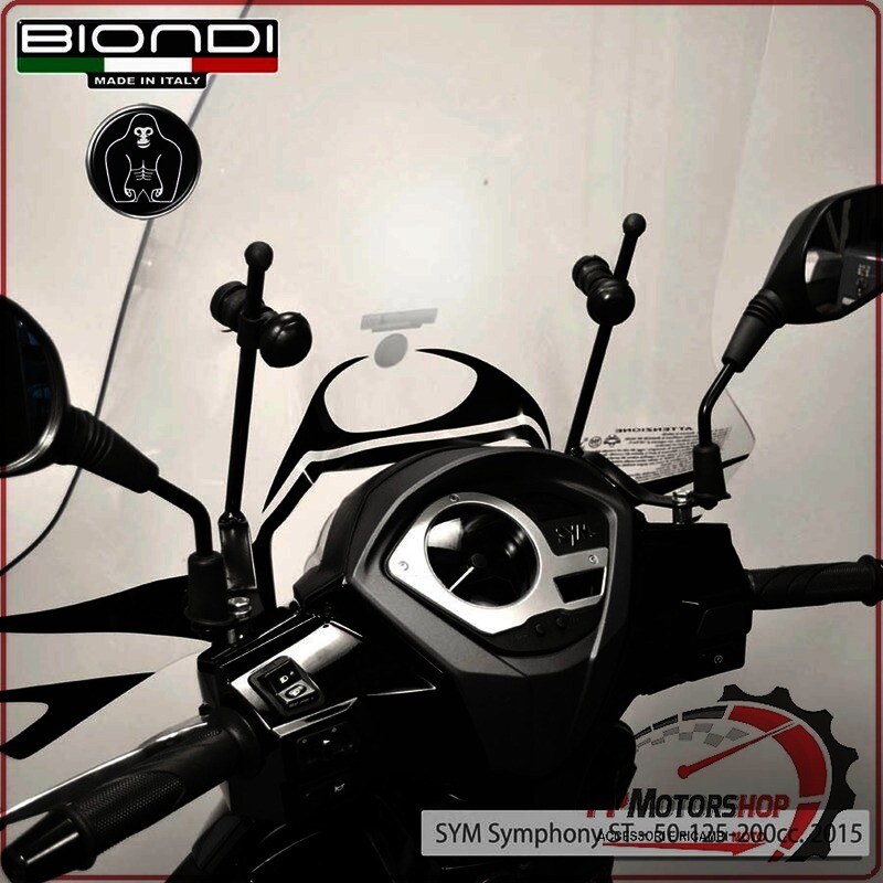 KIT ATTACCHI PARABREZZA SCOOTER PER SYM SYMPHONY ST 125/200 BIONDI 8500976