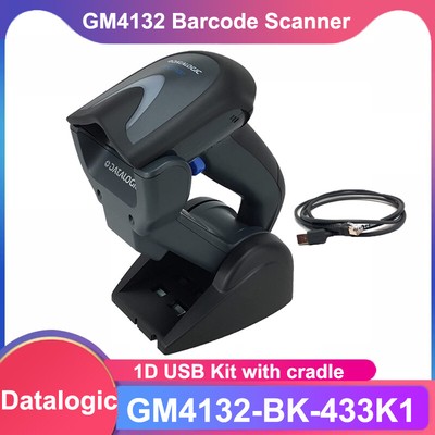Datalogic Gryphon GM4132-BK-433K1 433MHz 1D Wireless Barcode Scanner w/  Cradle
