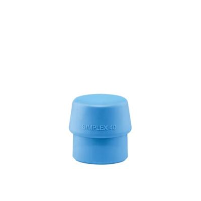 Halder 3201.040 Simplex Replacement Face Insert, Soft Blue Rubber, Non-Marring