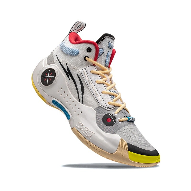 Pre-owned Li-ning Wade's Way Of Wade 10- Test R1 Men's Mid Top Basketball Shoes Abas115-6 In White