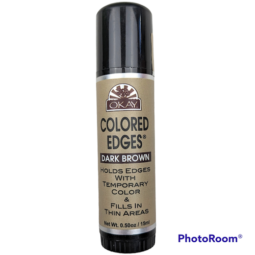 Ed Edges Dark Brown Hair Color Temporary Color .5 Oz Tube/stick