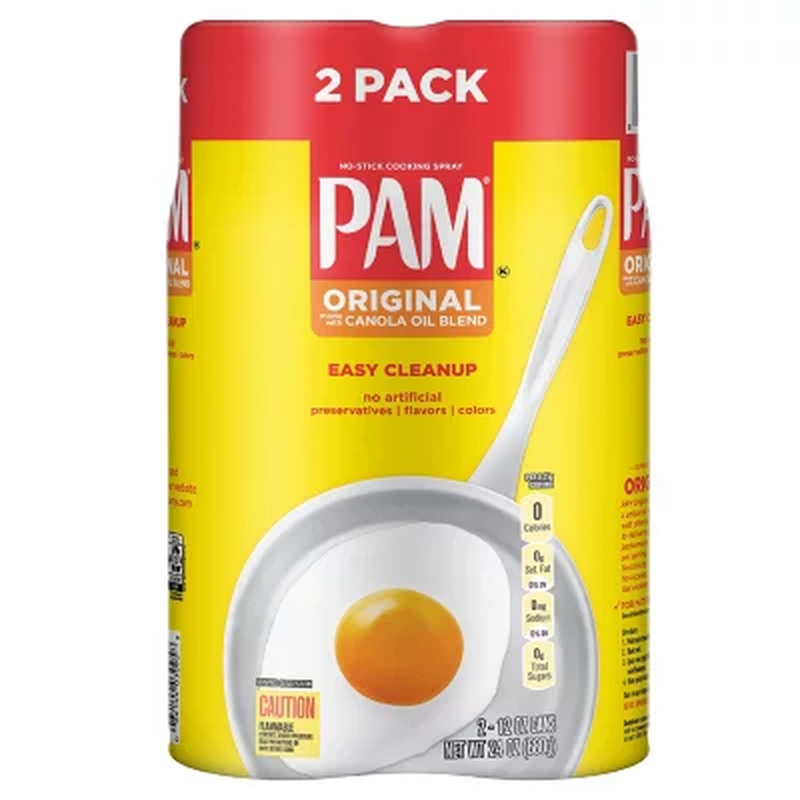 PAM Original Cooking Spray (12 Oz., 2 Pk.) EFREE SHIPPING