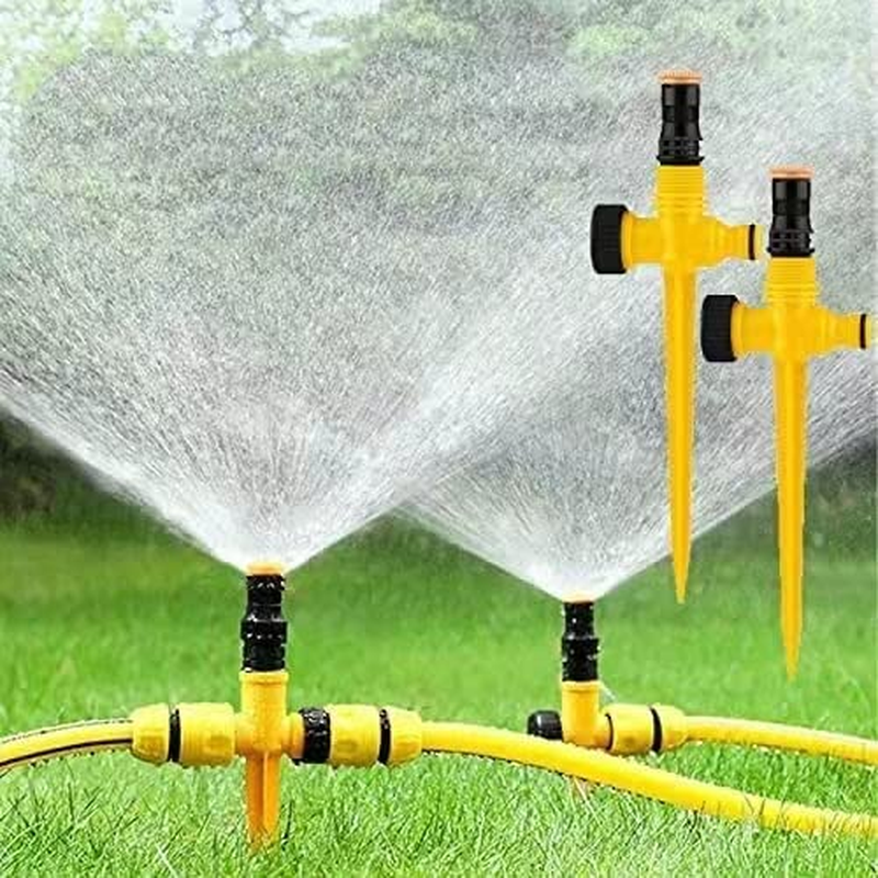 360° Rotation Auto Irrigation System Garden Lawn Sprinkler Patio, Multi-Adjustab