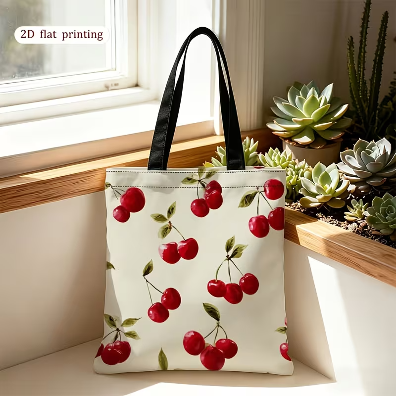 Women's Single-Shoulder Bag, Cherry Pattern