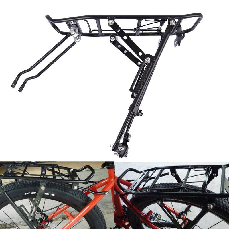 Post Pannier Bracket Seat Luggage Carrier Black