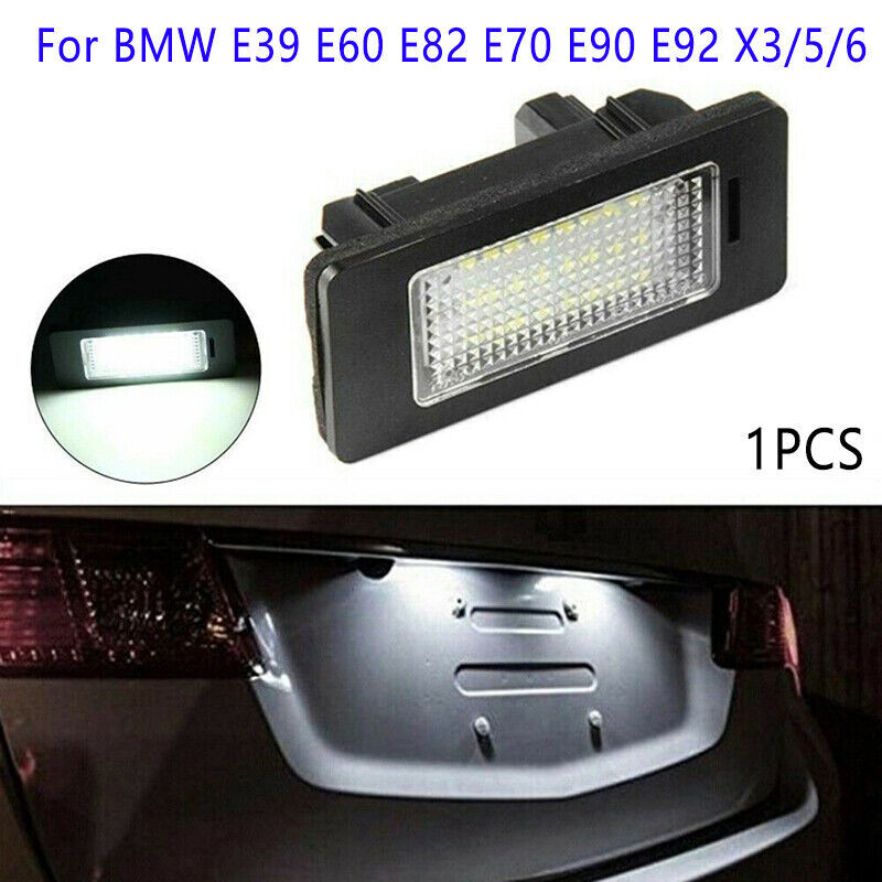 LED License Number Plate Light Lamp Bulbs For BMW E39 E60 E82 E90 E92 X3/5/6