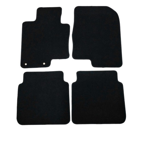 Fit 11-15 Kia Optima 4 Pieces Custom Fit Black Front Rear Nylon Carpet Floor Mat