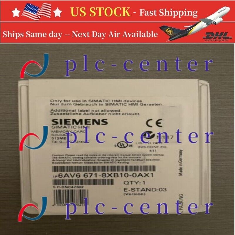 New Siemens Simatic 6AV6671-8XB10-0AX1 HMI memory card 512MB  6AV66718XB100AX1