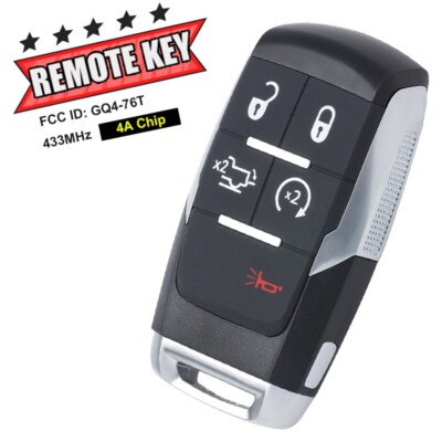 For 2019-2022 Dodge Ram Pickup 2500 3500 4500 5500 Smart Remote Key Fob GQ4-76T