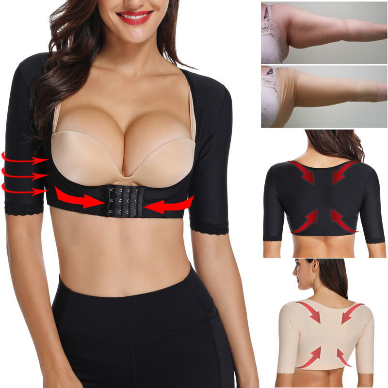 Women's Arm Trimmer Upper Arm Shaper Post Surgery Sleeves Posture Corrector Tops