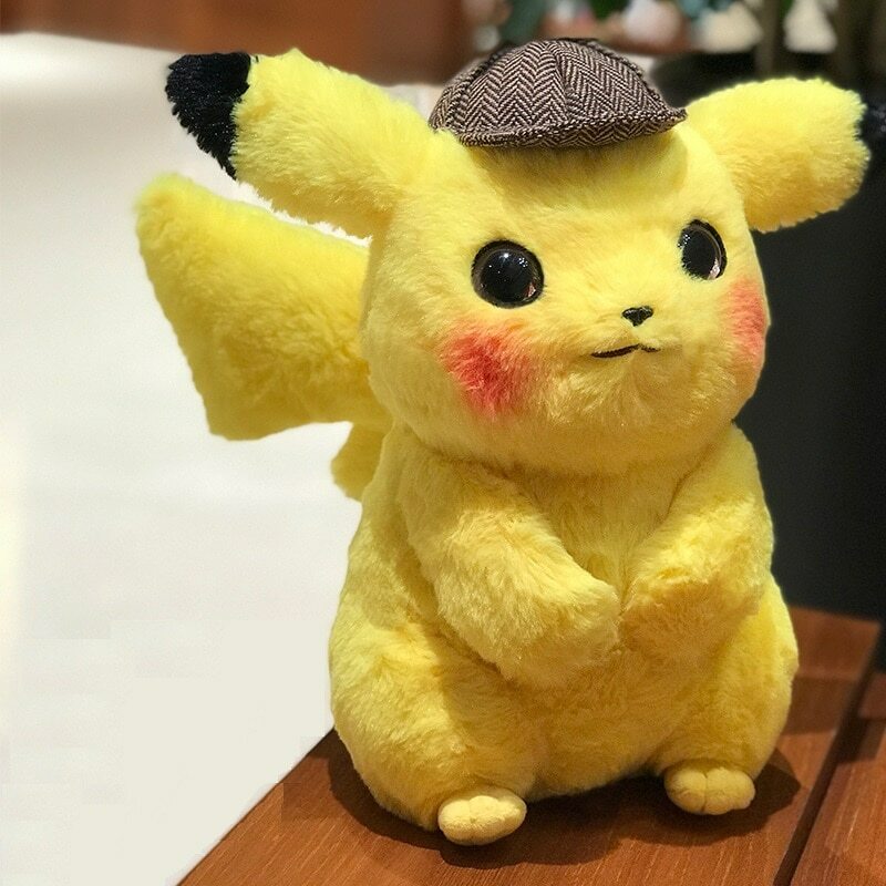 Peluche Detective Pikachu Jouet Pokemon Enfant Cadeau Doudou Poupee Pikachu Doux Ebay
