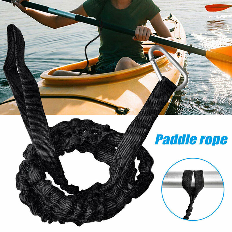 Paddel Seil Leash Paddelsicherung & Karabiner Haken für Kanu Kajak Boot Zubehör