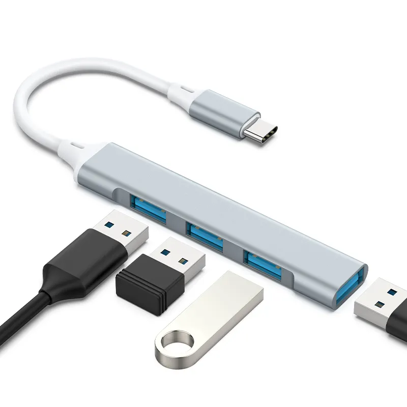 Adapter 4in1 USB 3.0Hub Verteiler  für Notebook Smartphone Laptop Daten Laden PC