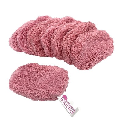 Abschmink-Wölckchen Pink, 8tlg. Sanfte und umweltschonende Gesichtsreinigung