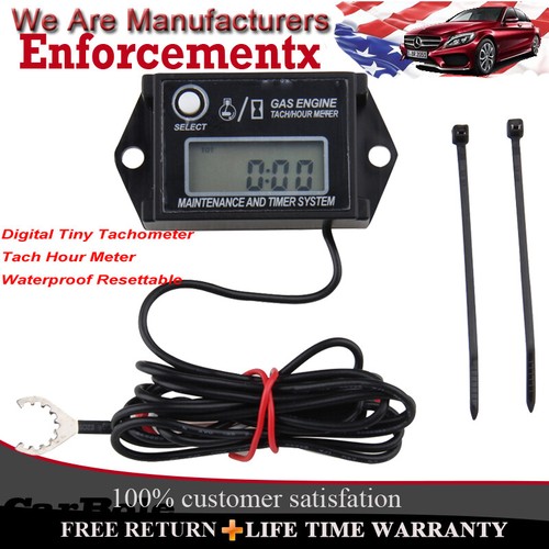 Engine Tachometer Hour Meter Timorn Digital Waterproof Tiny Tach