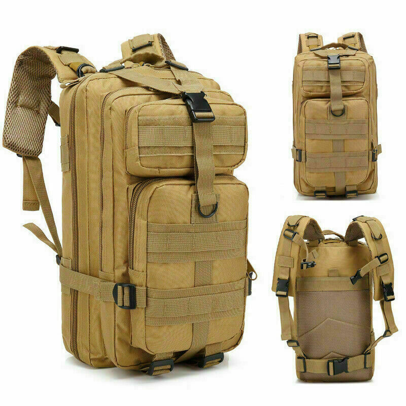 30L Military Tactical Backpack Rucksack Bag for Camping Hiking Outdoor Travel