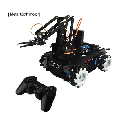 AGV Robot Car Chassis Unassembled w/ Mecanum Wheel Metal Gear Motor Controller