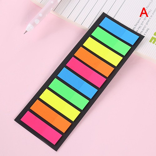 200pcs Color Clear Index Tabs for Page Marker Stickers Office School Statione T4