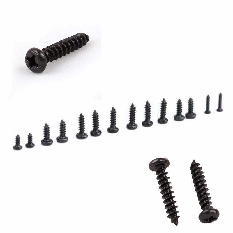 Miniature Self Tapping Track Screws M1 M1.4 M1.7 Mini Tiny Black Screws